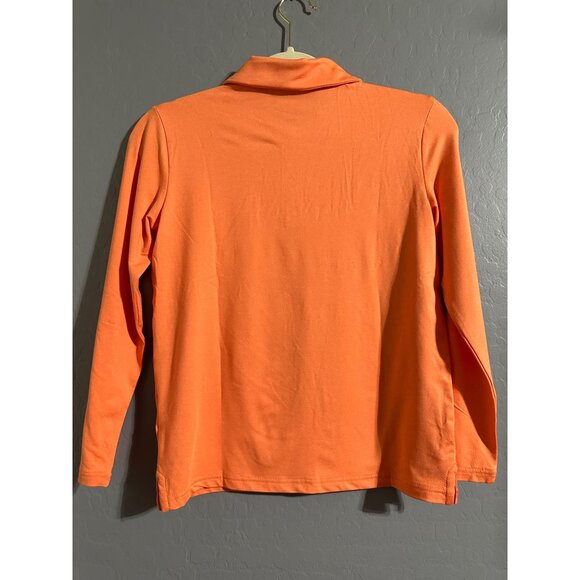 01. Algo Boys Quick Dry Performance Long Sleeve Polo Size M 8/10 NWOT - Picture 2 of 5